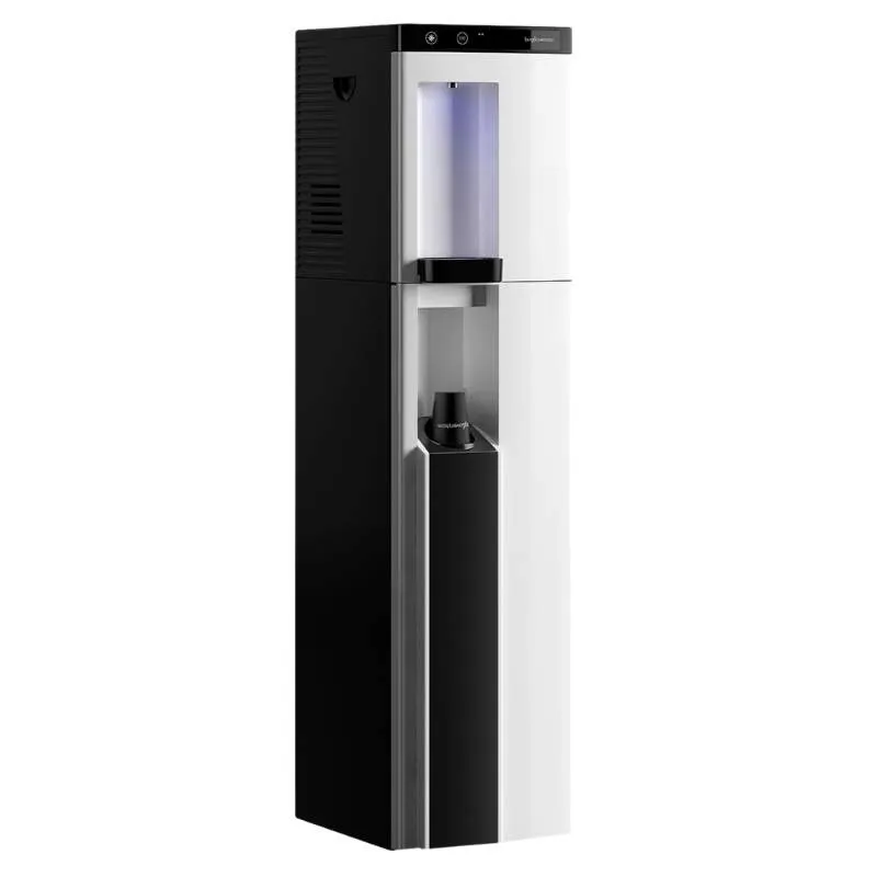 A sleek Borg & Overstrand B4 black and white water dispenser, ideal for UK businesses seeking rental options for coolers and machines.